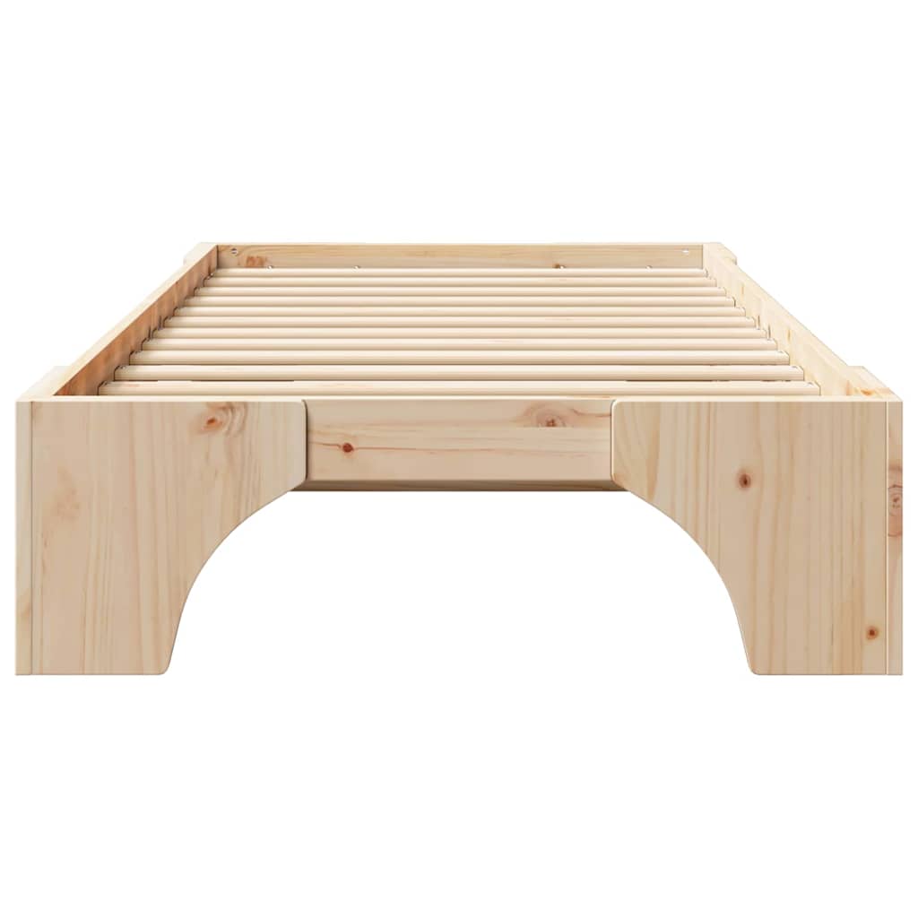 Bed Frame Solid Pine Wood 80 x 200 cm Solid pine wood