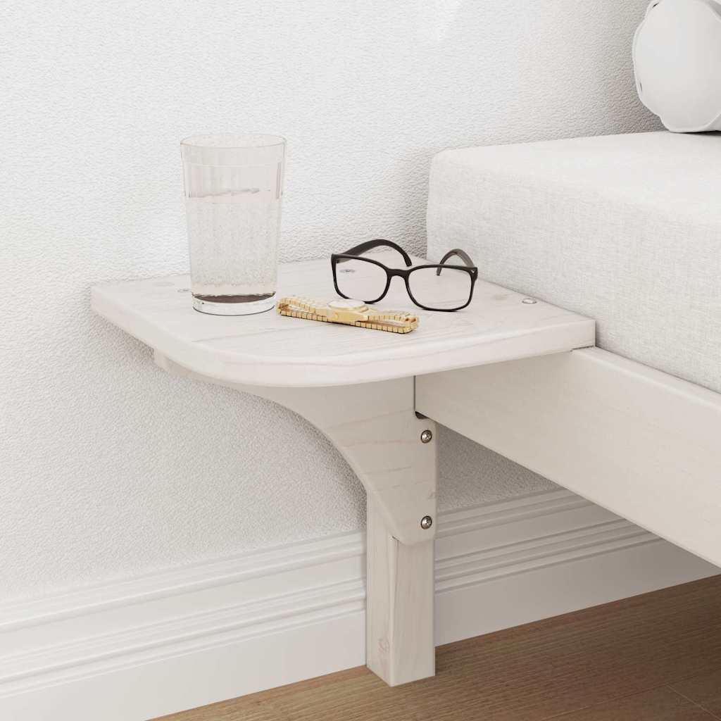 Bed Frame with Bedside Tables White 90 x 200 cm White