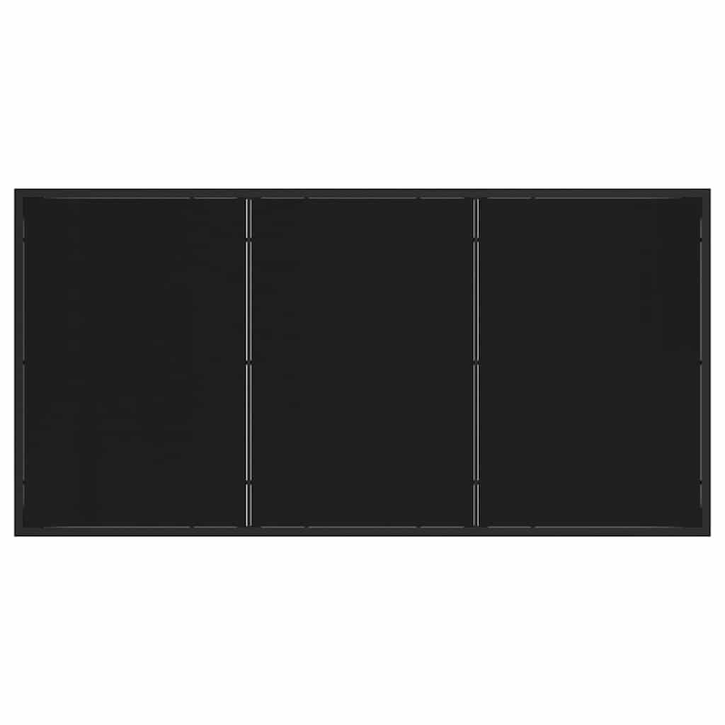 Garden Dining Set Folding Manual 5 pcs Black 160 x 80 x 73 cm