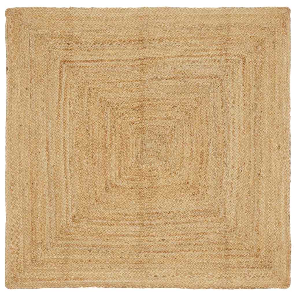 Area Rug Beige 120 x 120 cm Jute