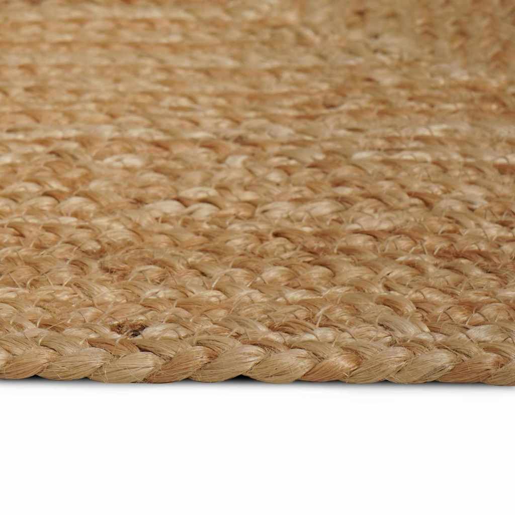 Area Rug Beige 160 x 160 cm Jute