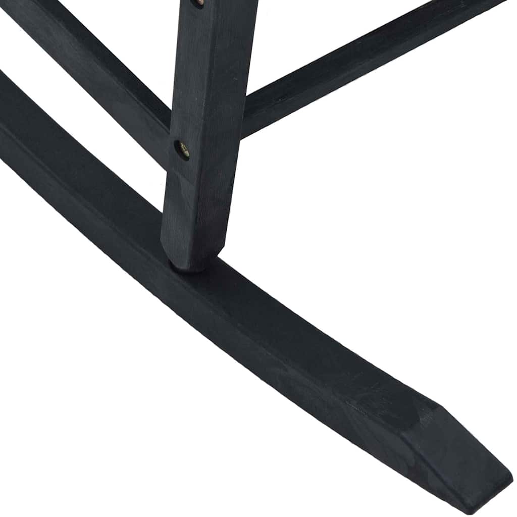 Rocking Chair Black 65 x 84 x 114 cm Polyethylene