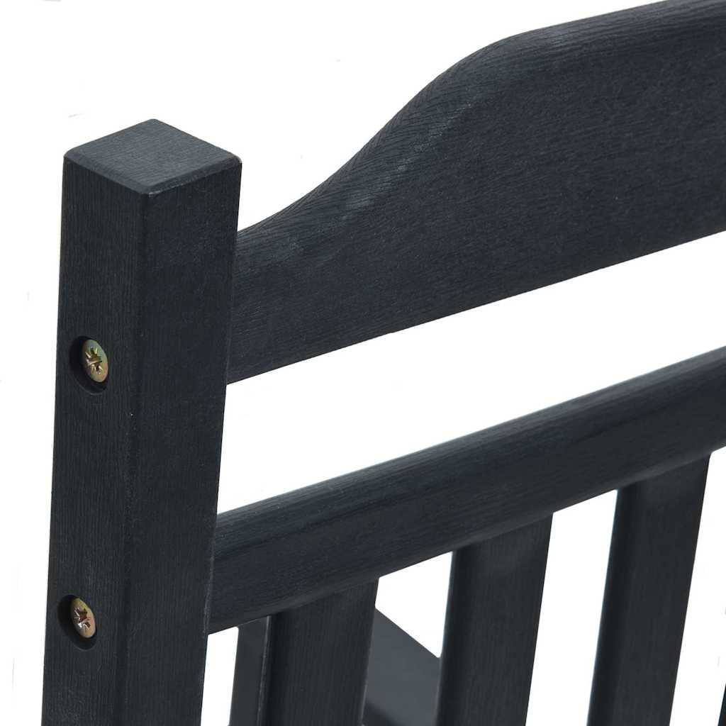 Rocking Chair Black 65 x 84 x 114 cm Polyethylene