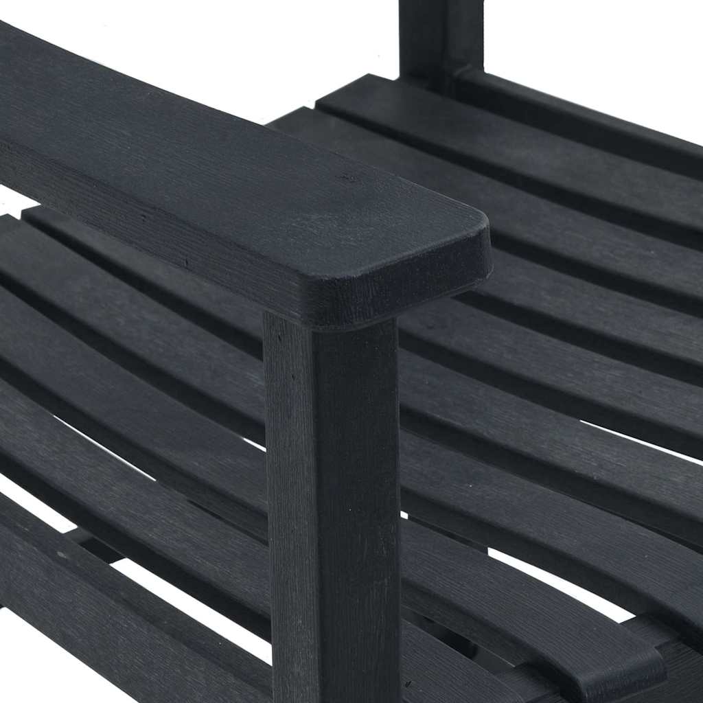 Rocking Chair Black 65 x 84 x 114 cm Polyethylene