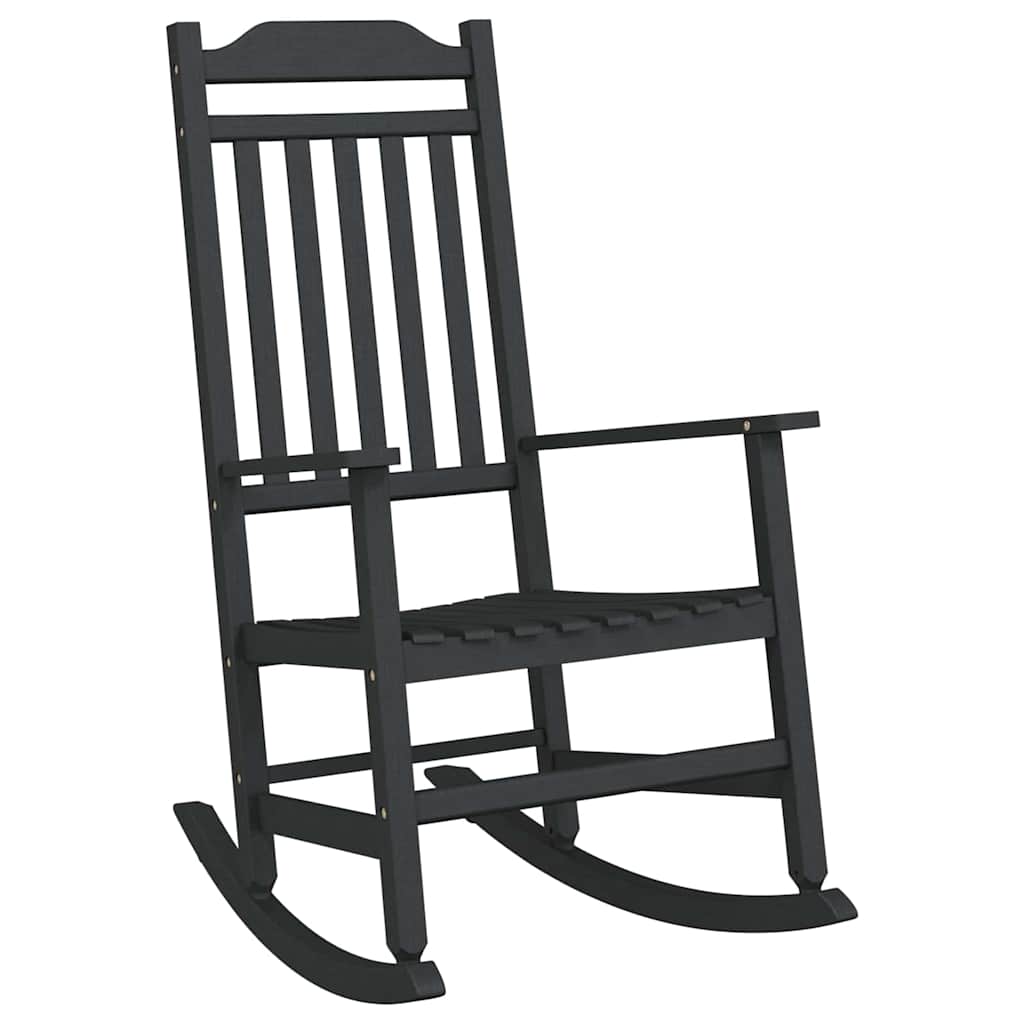 Rocking Chair Black 65 x 84 x 114 cm Polyethylene