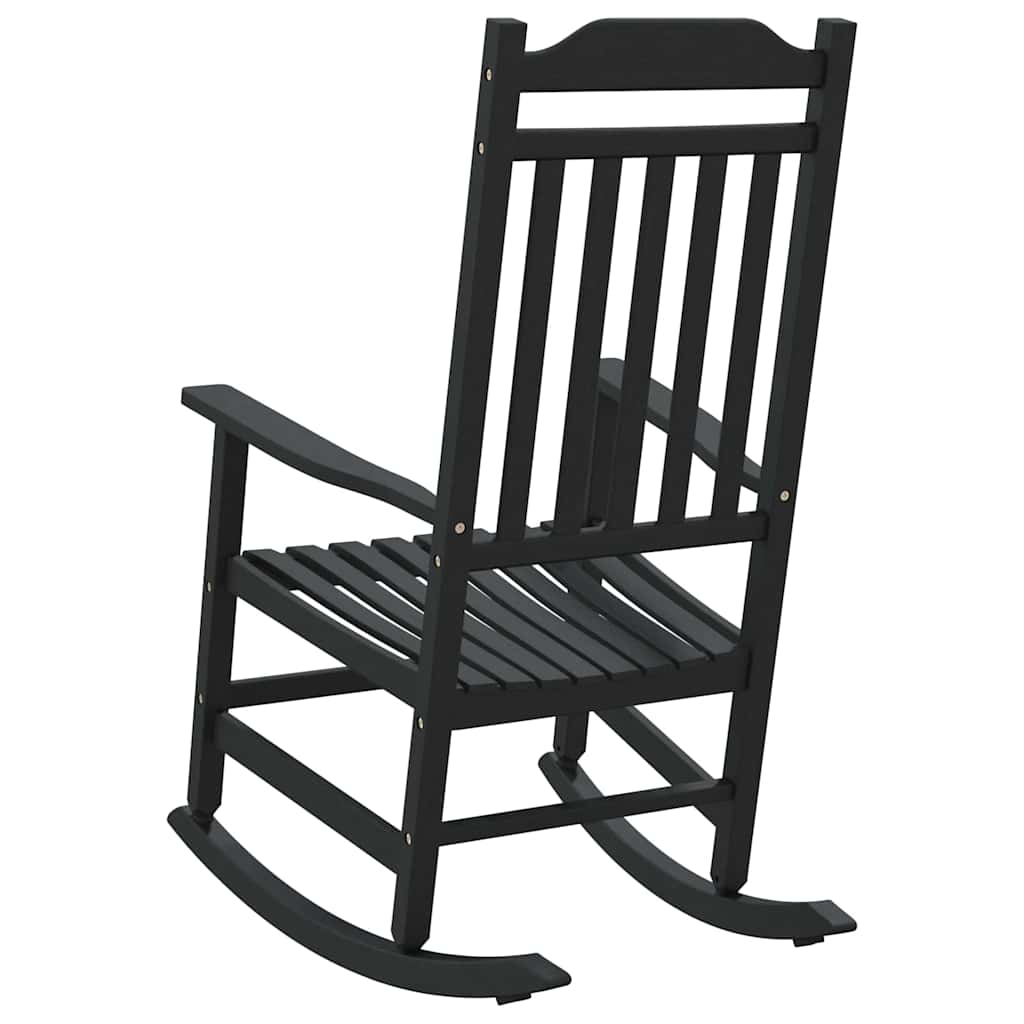 Rocking Chair Black 65 x 84 x 114 cm Polyethylene