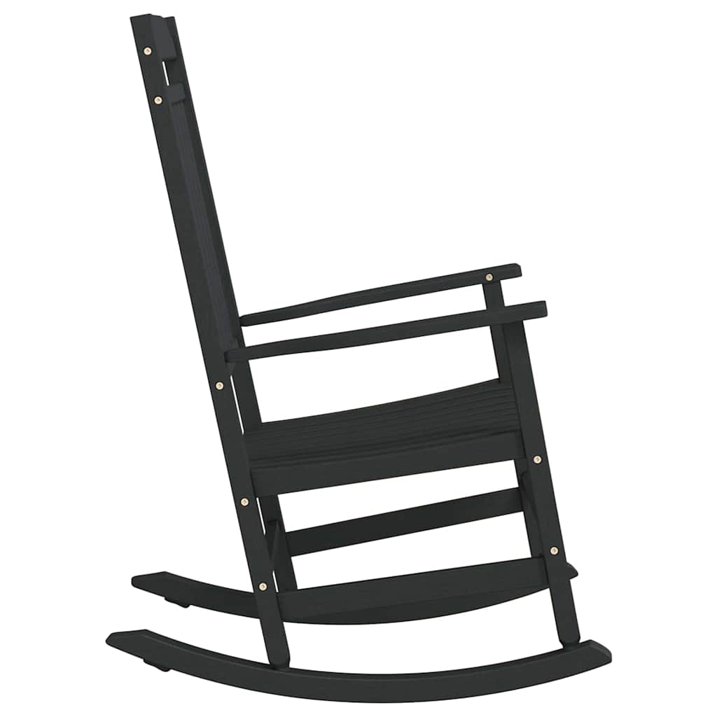 Rocking Chair Black 65 x 84 x 114 cm Polyethylene