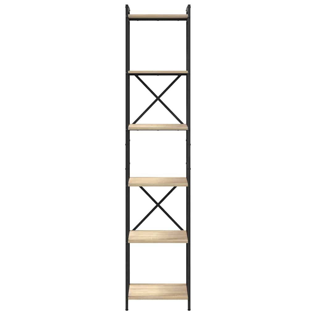 Bookcase Sonoma oak 40 x 30 x 188 cm Engineered wood