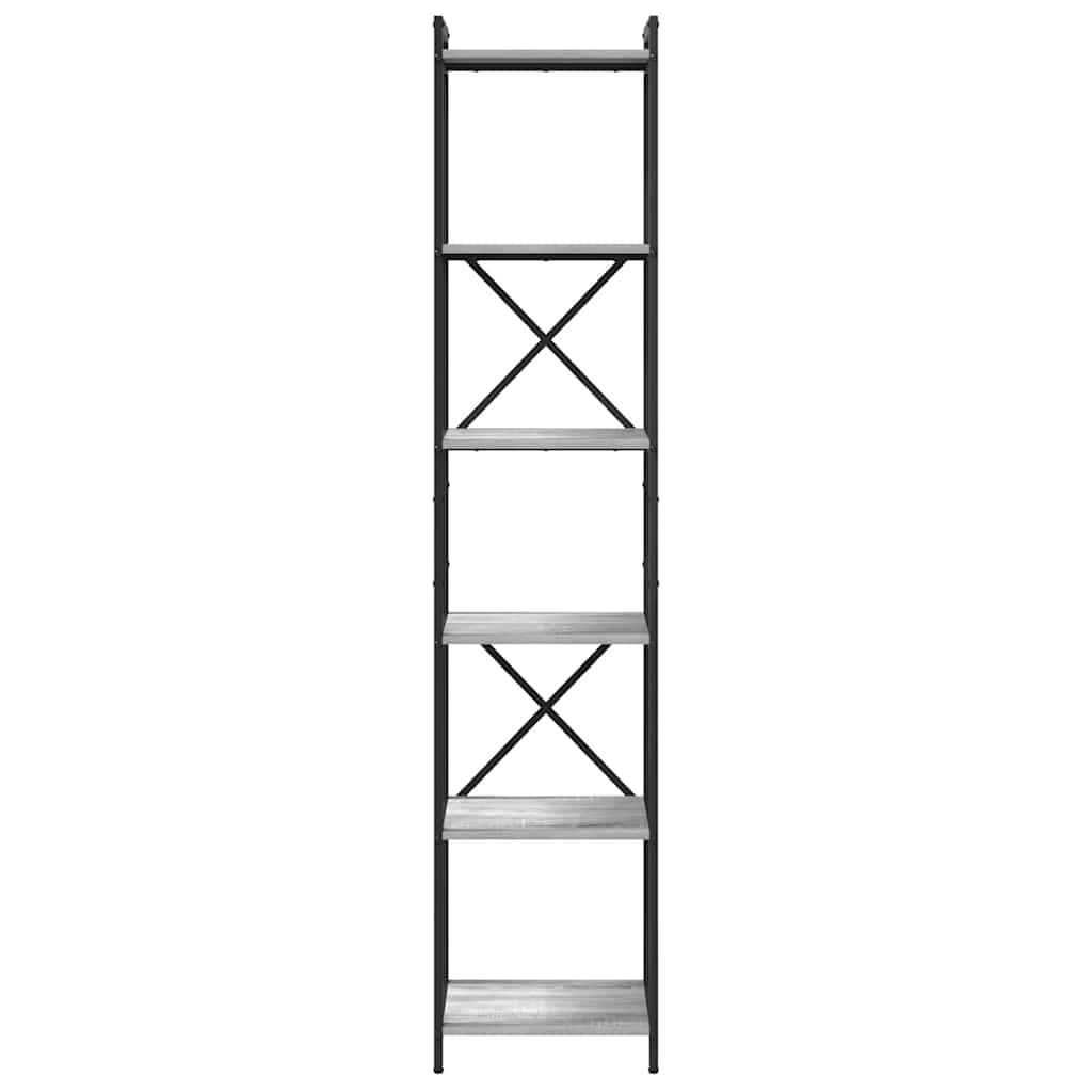 Bookcase Grey sonoma 40 x 30 x 188 cm Engineered wood