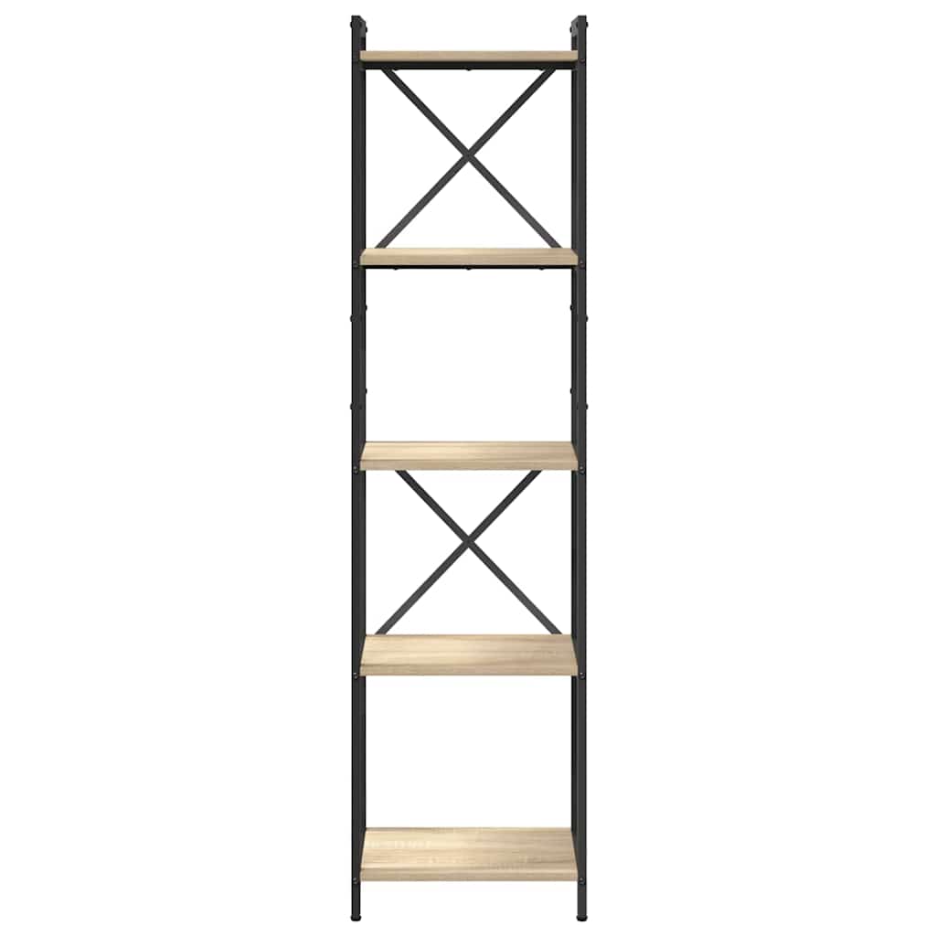 Bookcase Sonoma oak 40 x 30 x 153 cm Engineered wood