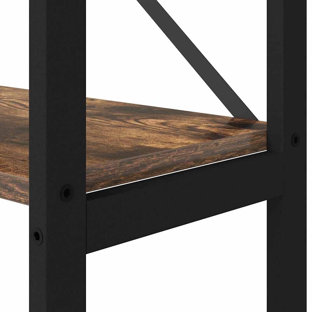 Bookcase Smoked oak 40 x 30 x 153 cm Engineered wood