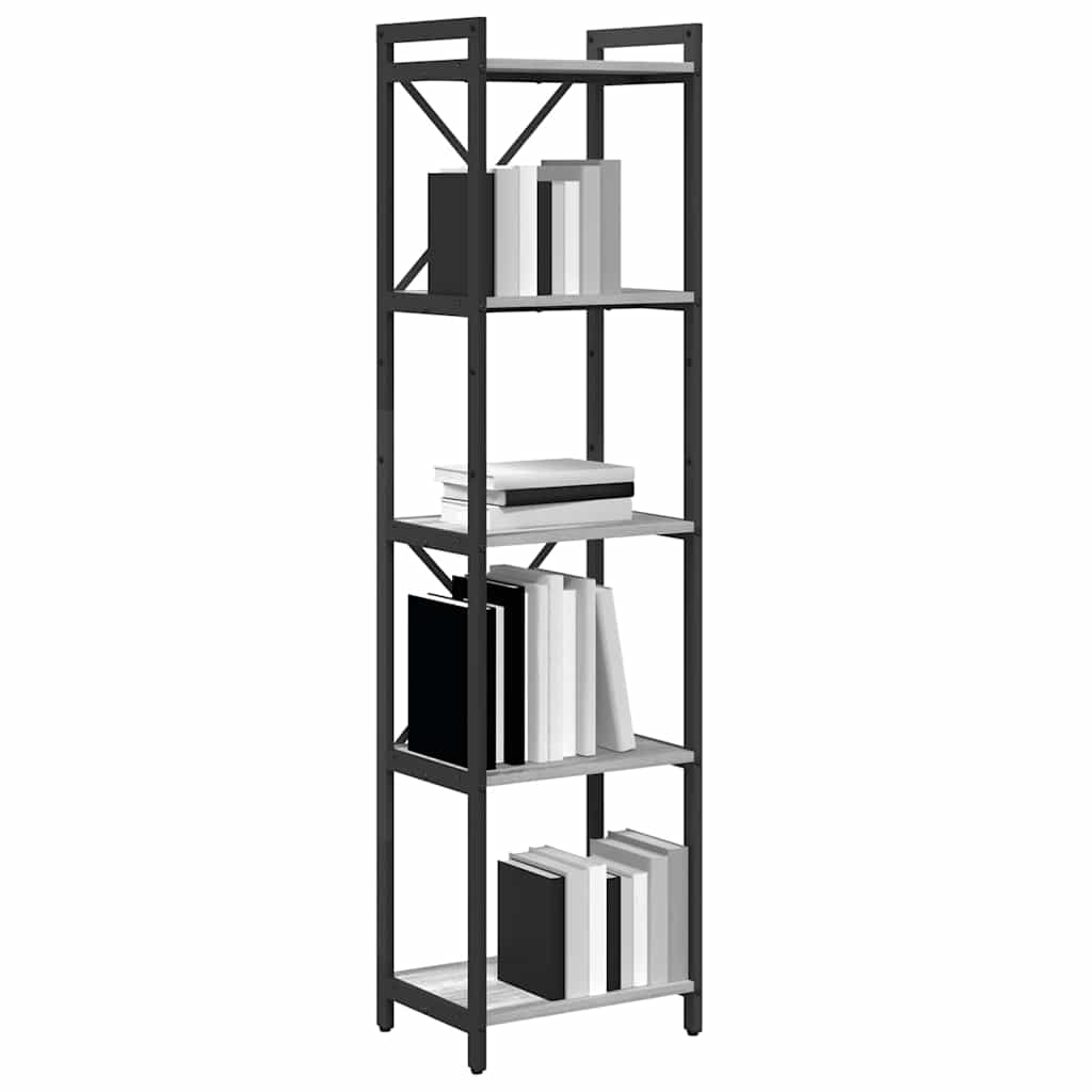 Bookcase Grey sonoma 40 x 30 x 153 cm Engineered wood