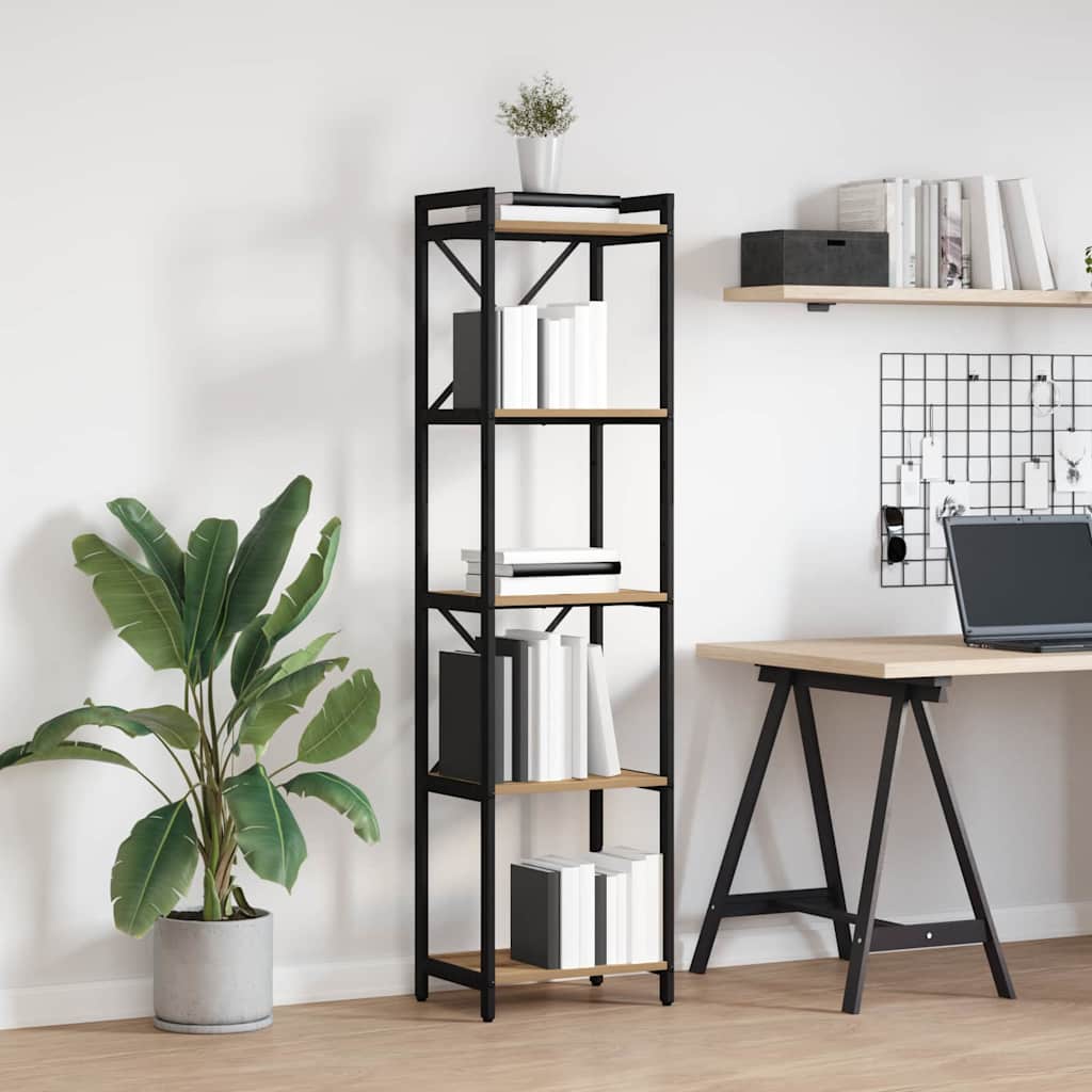 Bookcase Artisan oak 40 x 30 x 153 cm Engineered wood