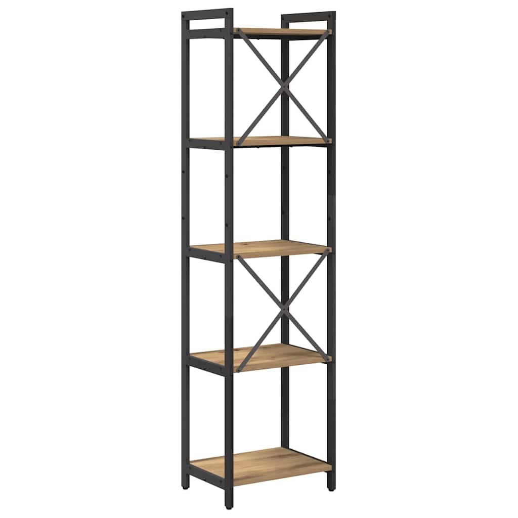 Bookcase Artisan oak 40 x 30 x 153 cm Engineered wood