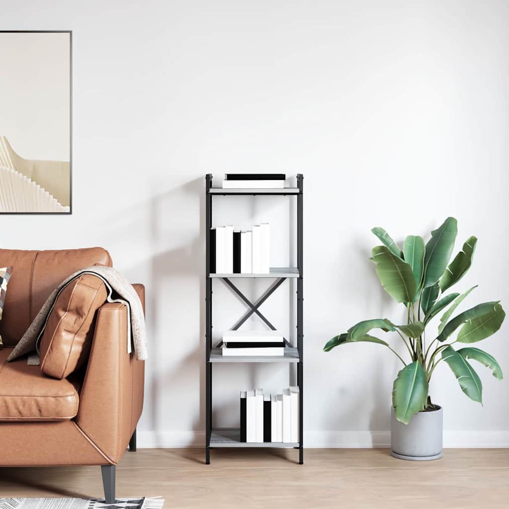 Bookcase Grey sonoma 40 x 30 x 118 cm Engineered wood