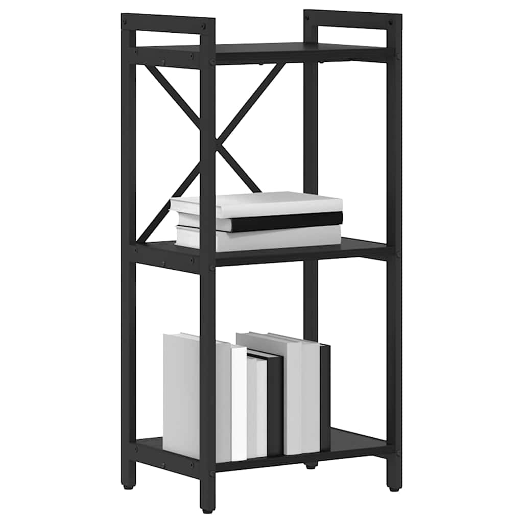 Bookcase Black oak 40 x 30 x 83 cm Engineered wood