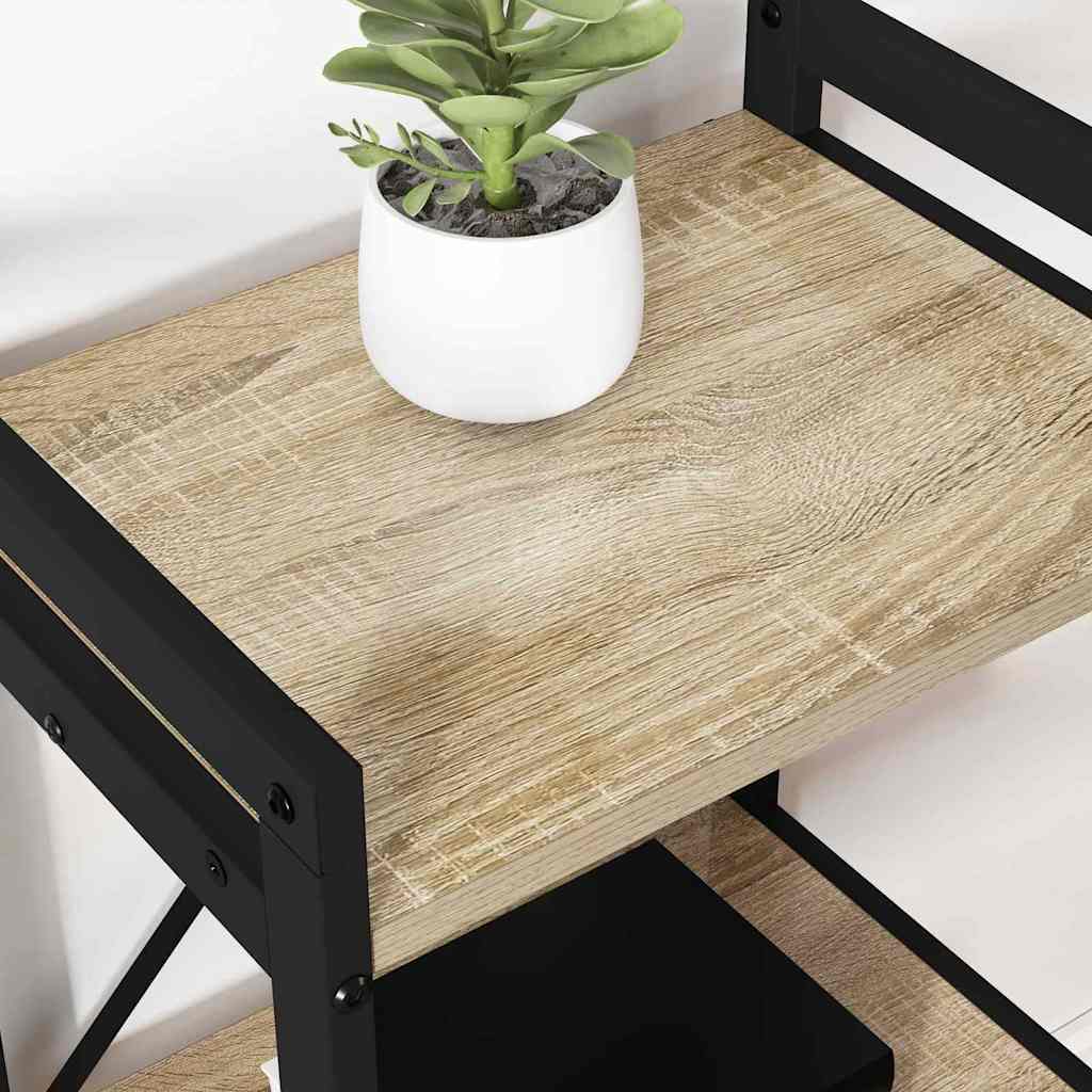 Bookcase Sonoma oak 40 x 30 x 83 cm Engineered wood