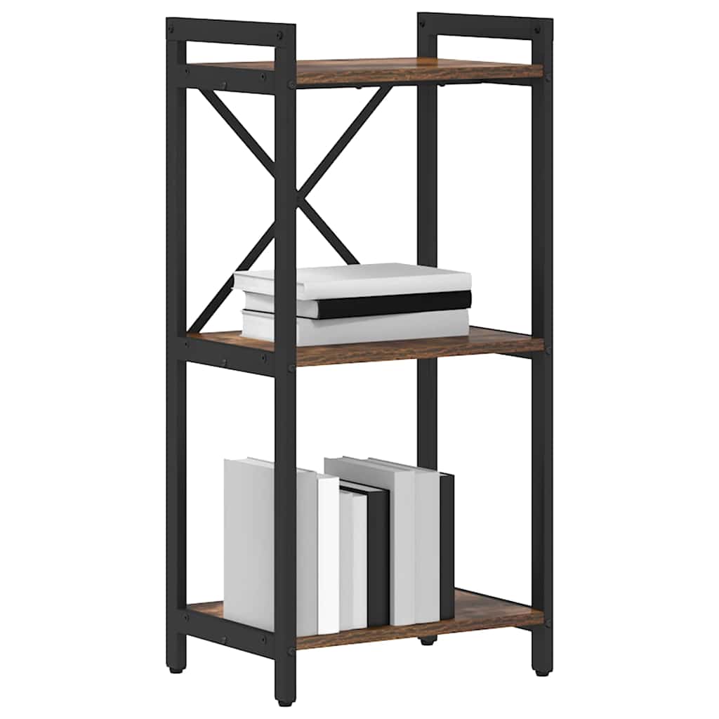 Bookcase Smoked oak 40 x 30 x 83 cm Engineered wood