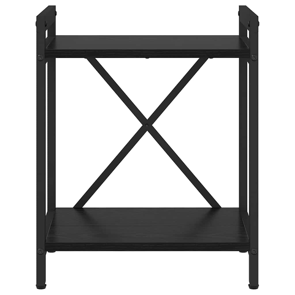 Bookcase Black oak 40 x 30 x 48.5 cm Engineered wood