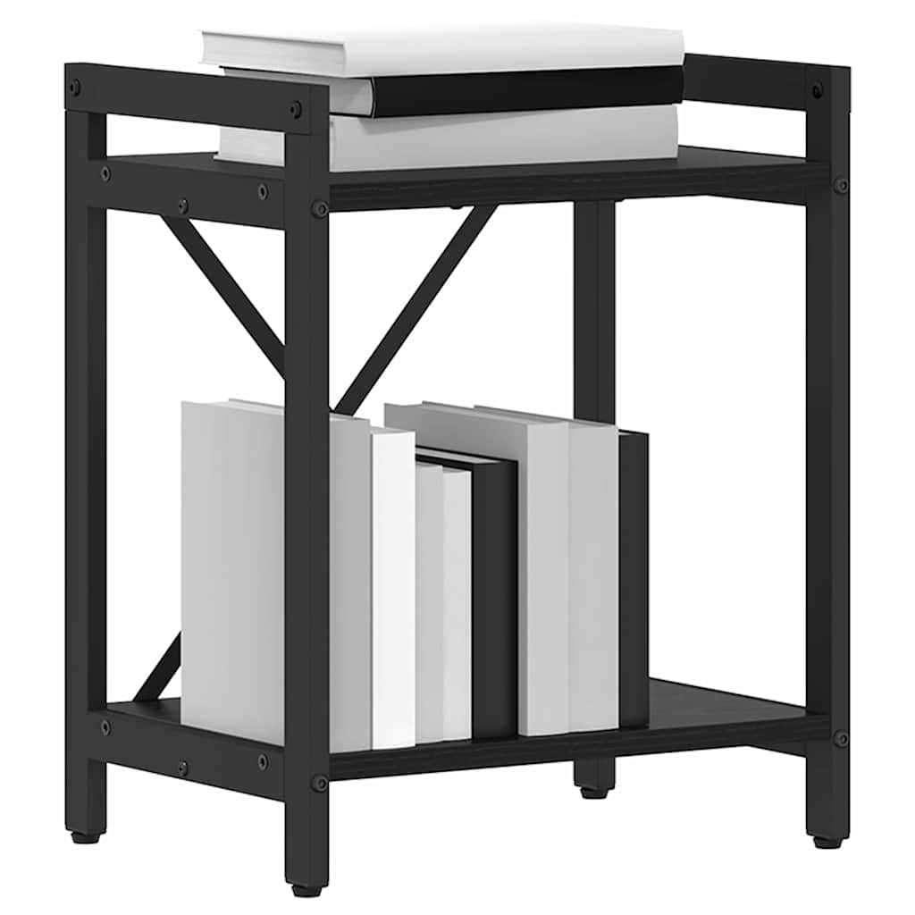 Bookcase Black oak 40 x 30 x 48.5 cm Engineered wood