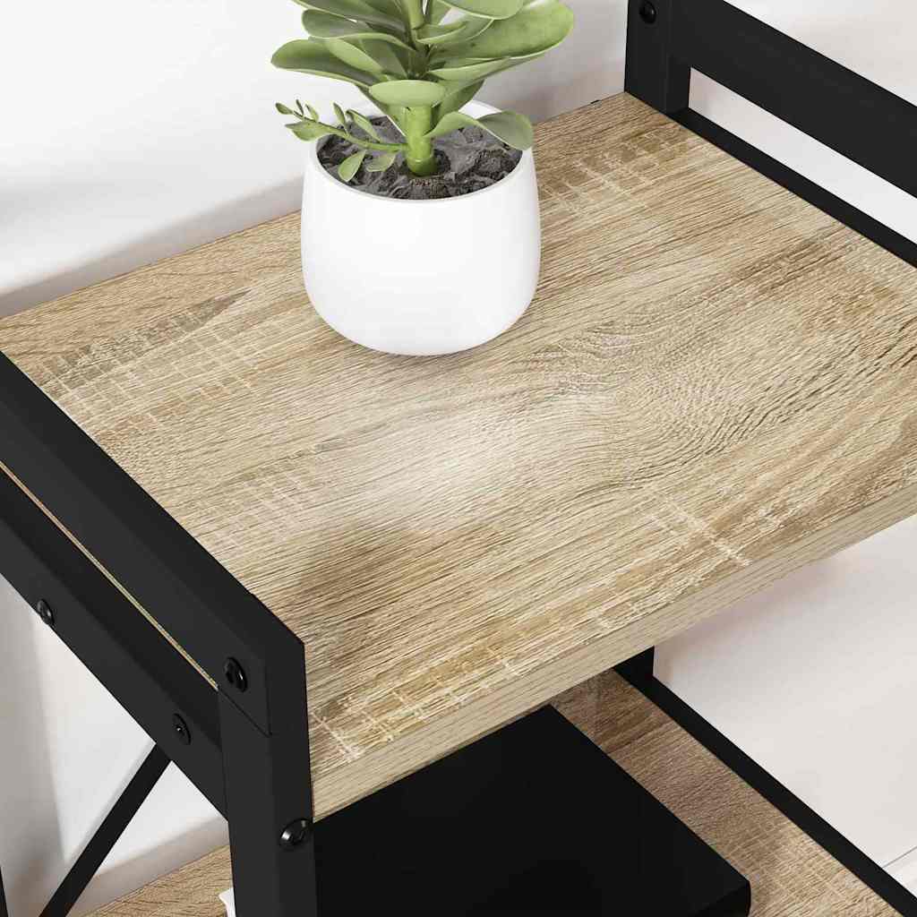 Bookcase Sonoma oak 40 x 30 x 48.5 cm Engineered wood