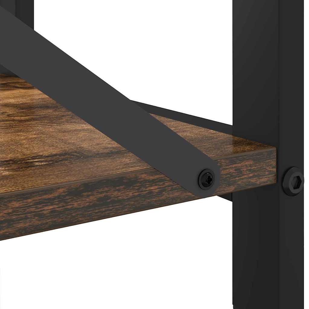 Bookcase Smoked oak 40 x 30 x 48.5 cm Engineered wood