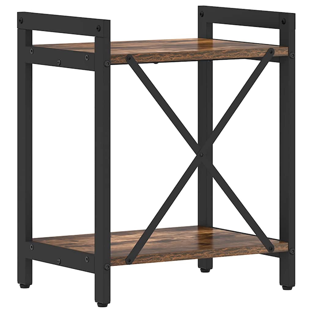 Bookcase Smoked oak 40 x 30 x 48.5 cm Engineered wood