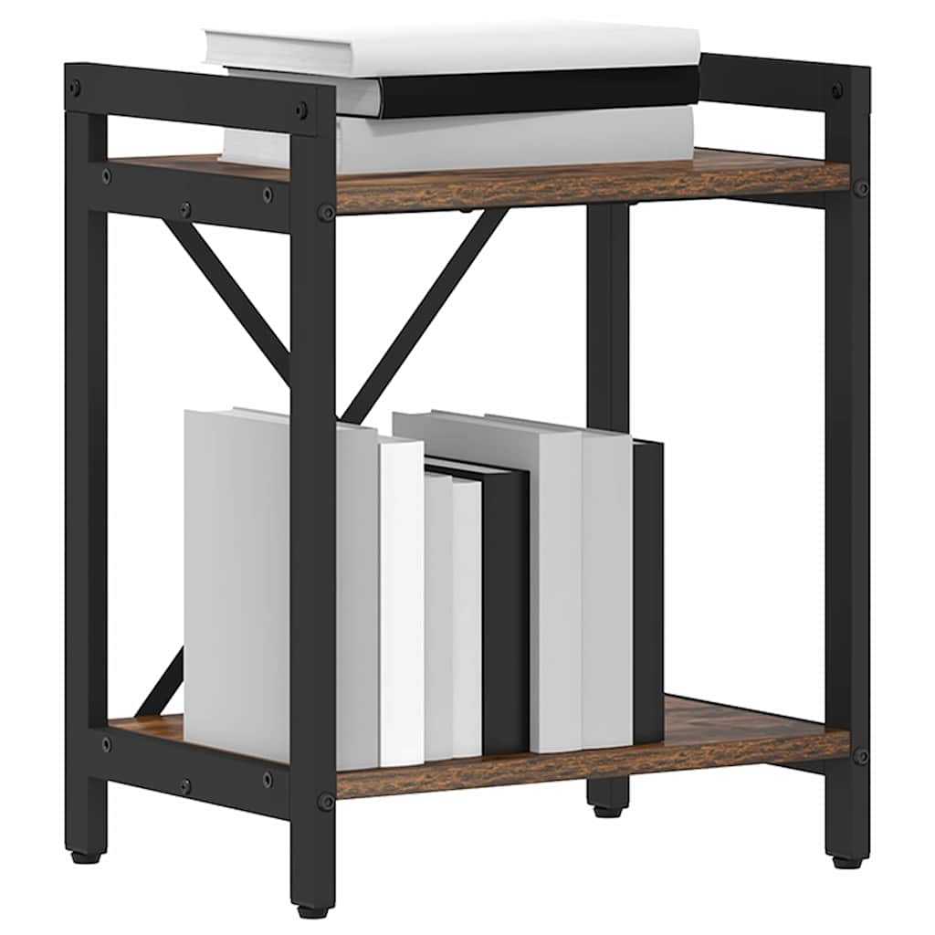 Bookcase Smoked oak 40 x 30 x 48.5 cm Engineered wood