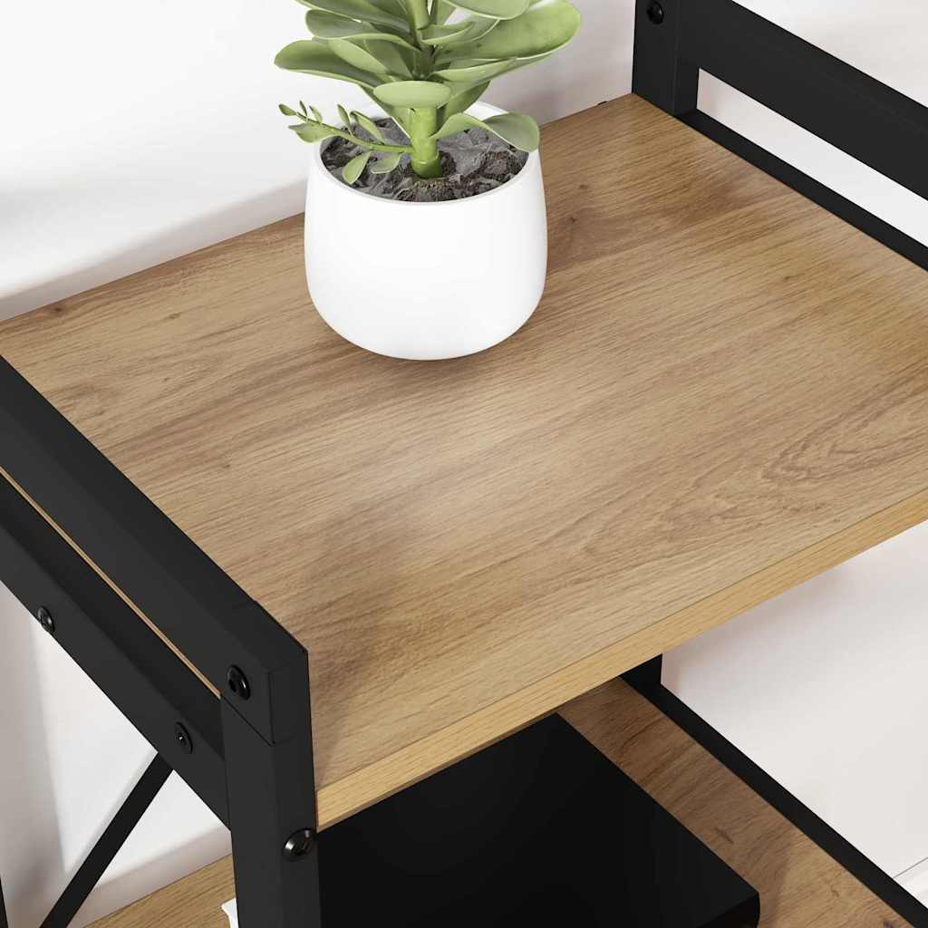 Bookcase Artisan oak 40 x 30 x 48.5 cm Engineered wood