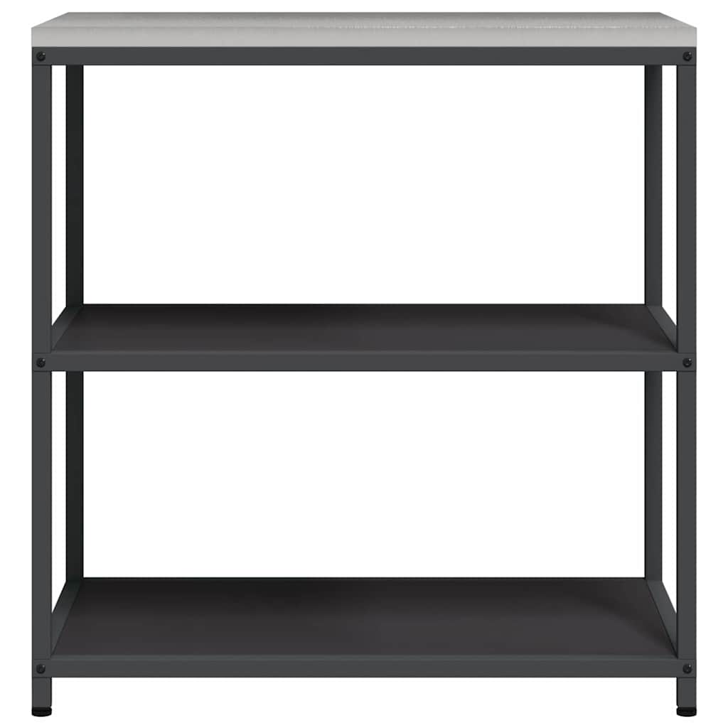 Kitchen Storage Shelf with Shelf with Storage Black Steel