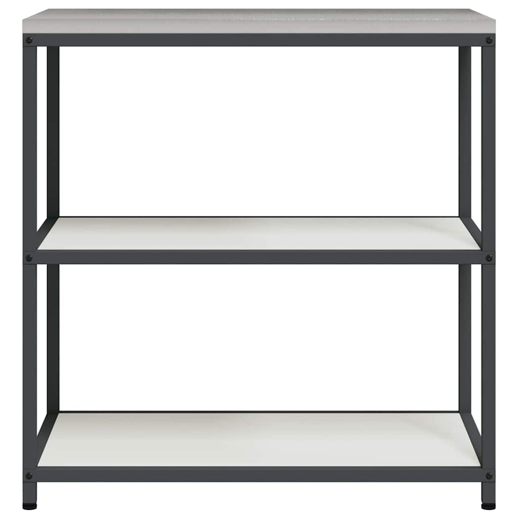 Kitchen Storage Shelf with Shelf with Storage White Steel