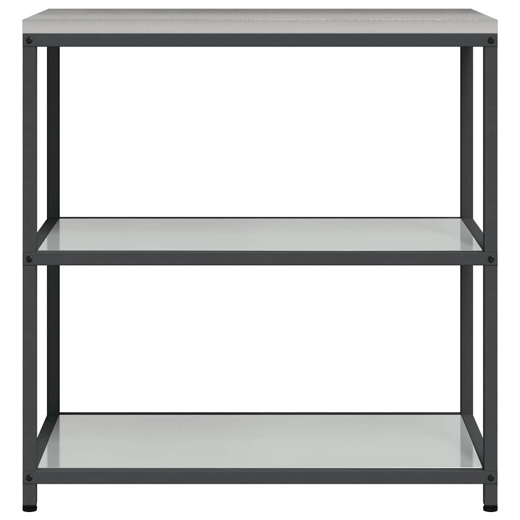 Kitchen Storage Shelf with Shelf Silver Galvanised steel