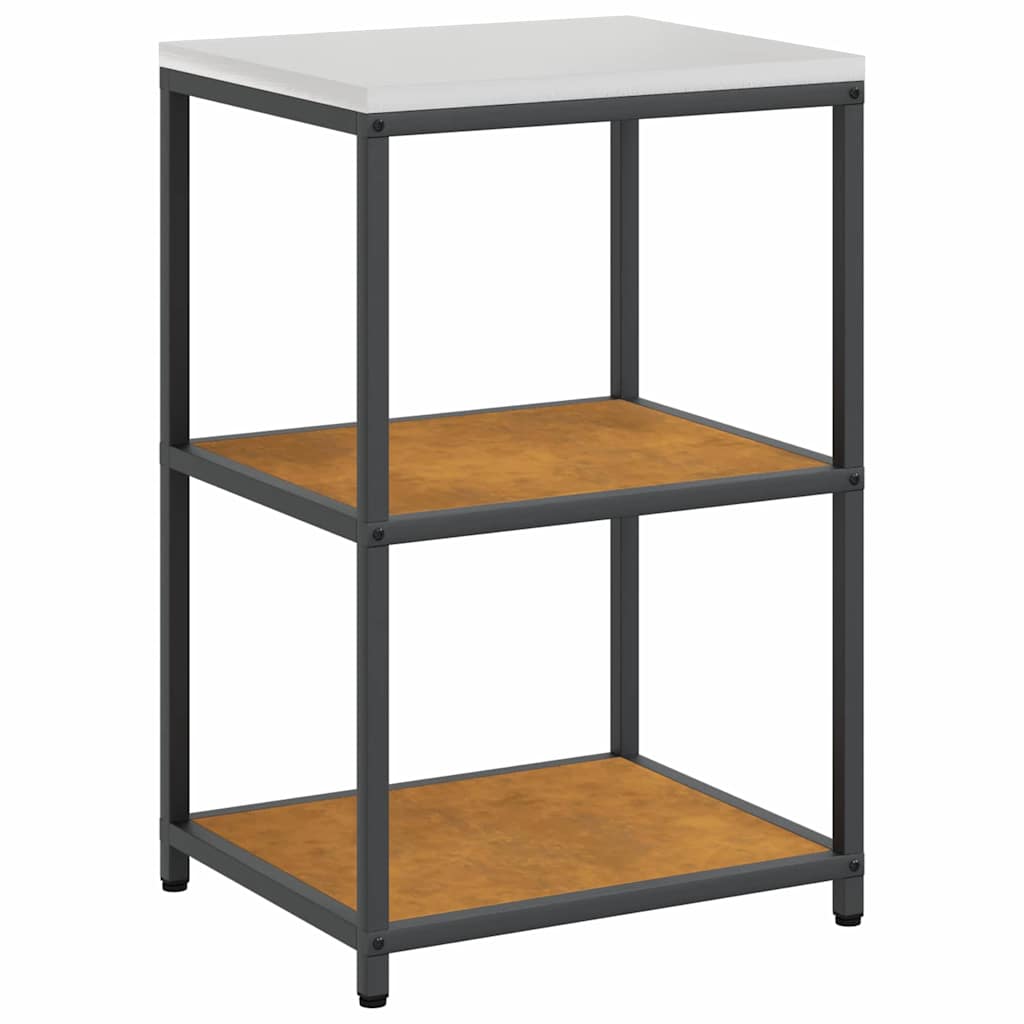 Kitchen Storage Shelf with Shelf Rusty Weathering steel