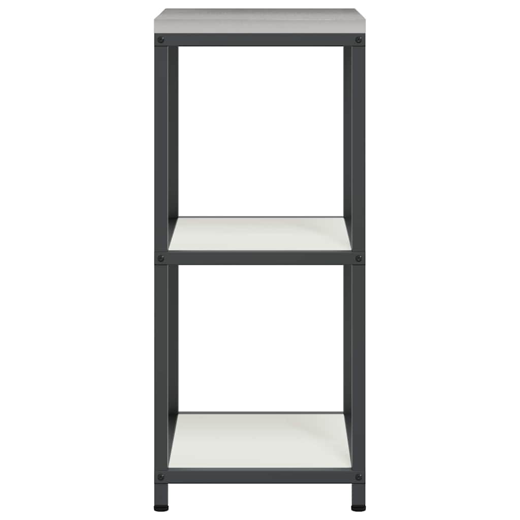 Kitchen Storage Shelf with Shelf with Storage White Steel