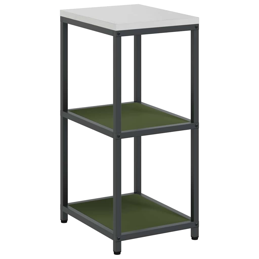 Kitchen Storage Shelf with Shelf with Storage Olive green Steel