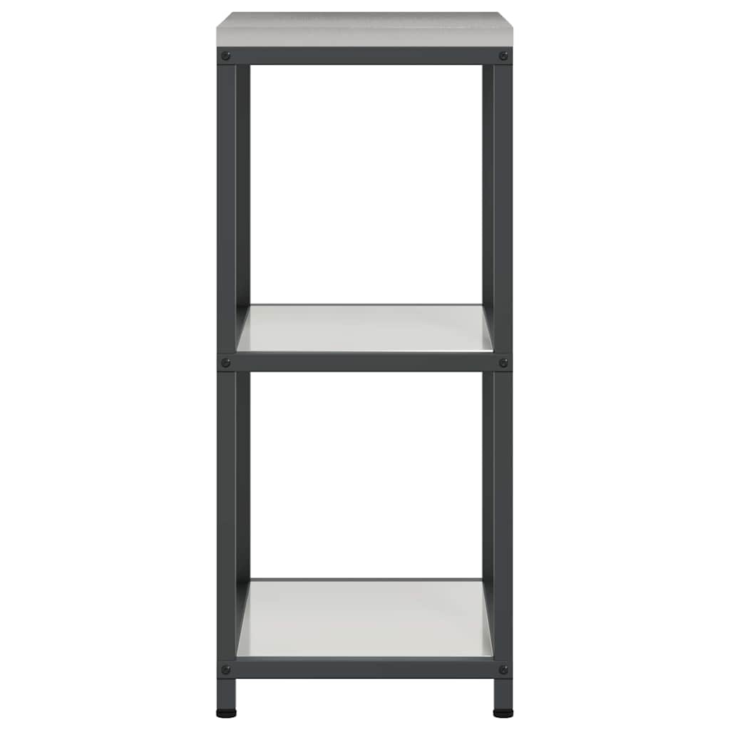 Kitchen Storage Shelf with Shelf Silver Galvanised steel