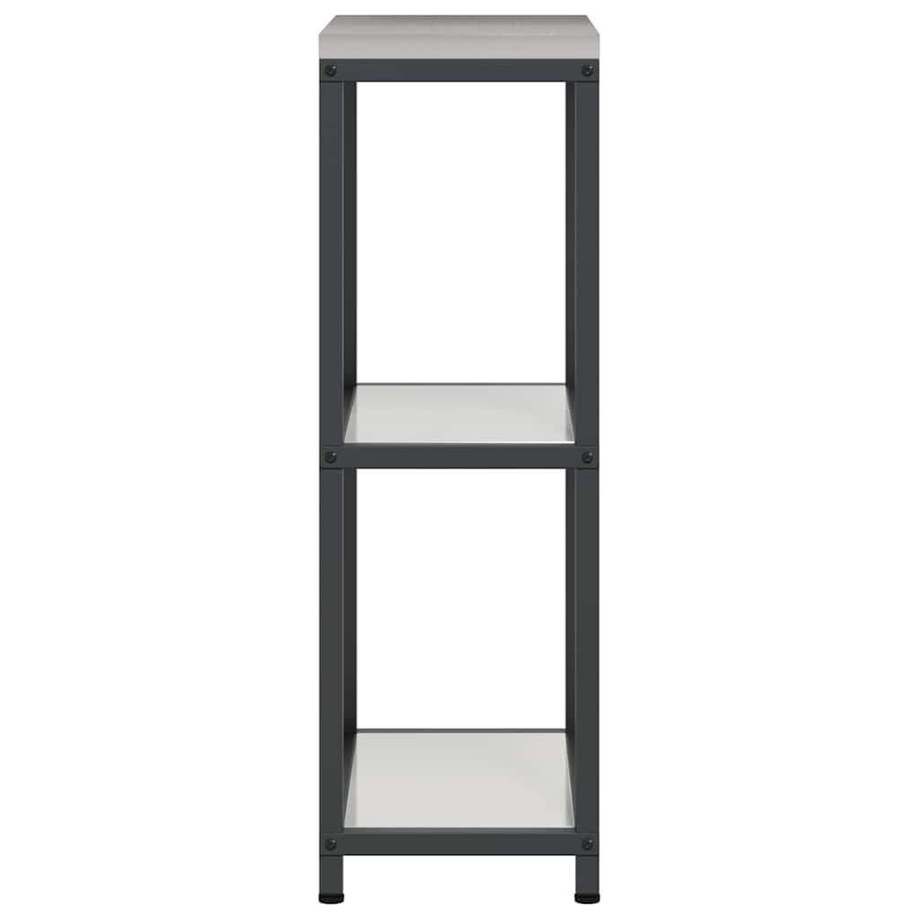 Kitchen Storage Shelf with Shelf Silver Galvanised steel
