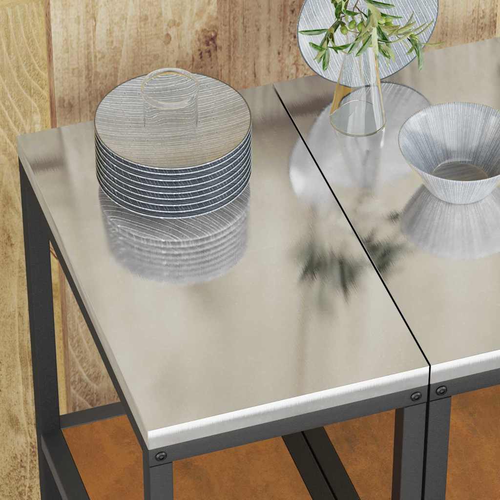 Kitchen Storage Shelf with Shelf Rusty Weathering steel