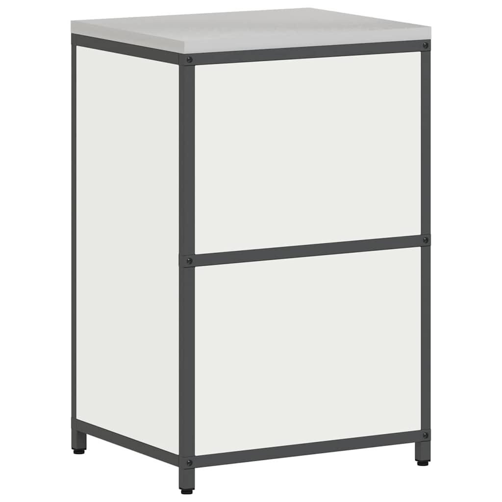 Kitchen Storage Cabinet with Shelf with Storage White Steel