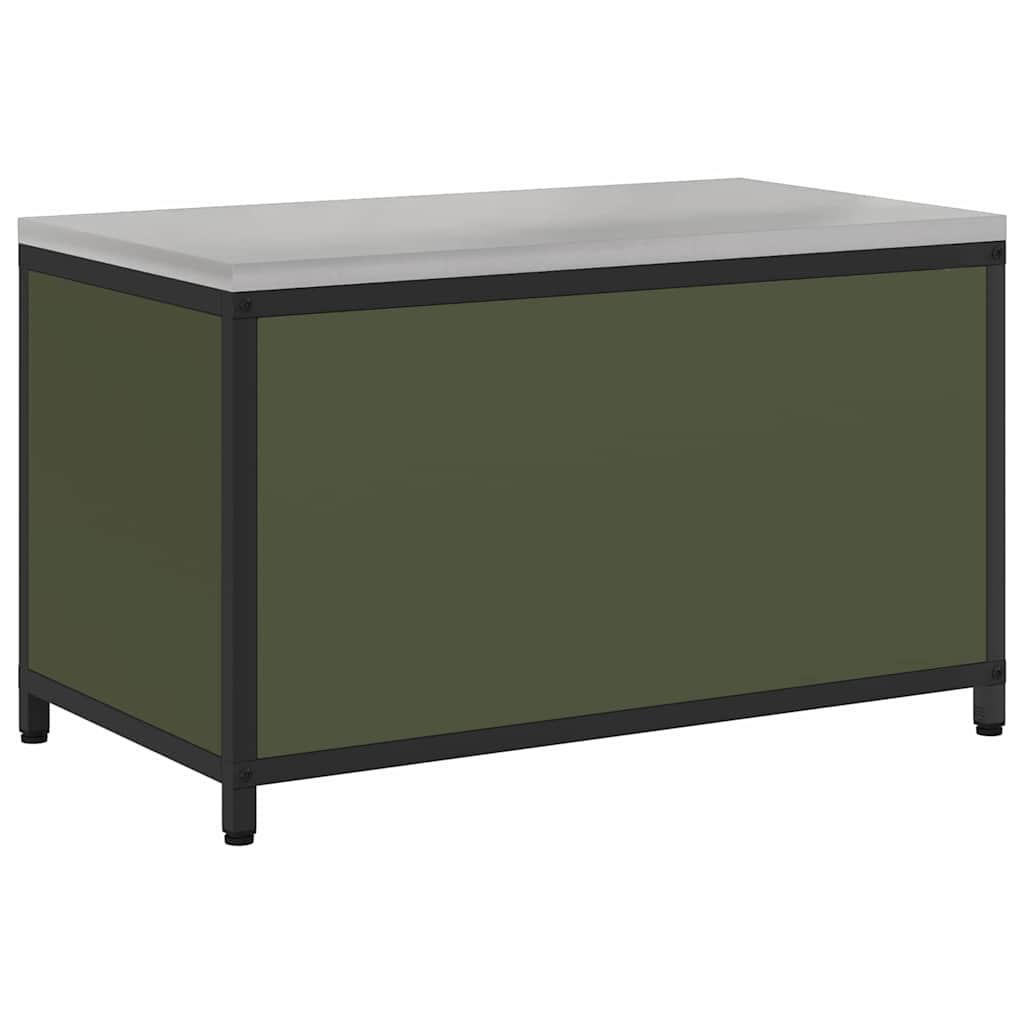 Kitchen Storage Cabinet with Shelf with Door Olive green Steel