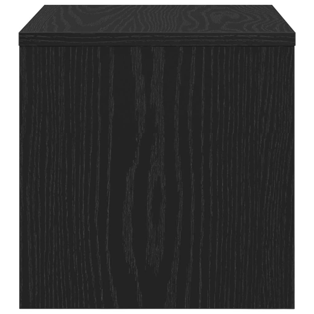 Bedside Cabinet 2 pcs Black oak 40 x 40 x 30 cm Engineered wood