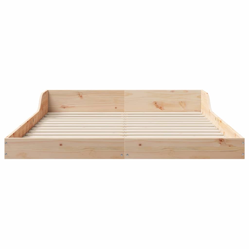 Bed Frame Brown 120 x 200 cm Solid pine wood