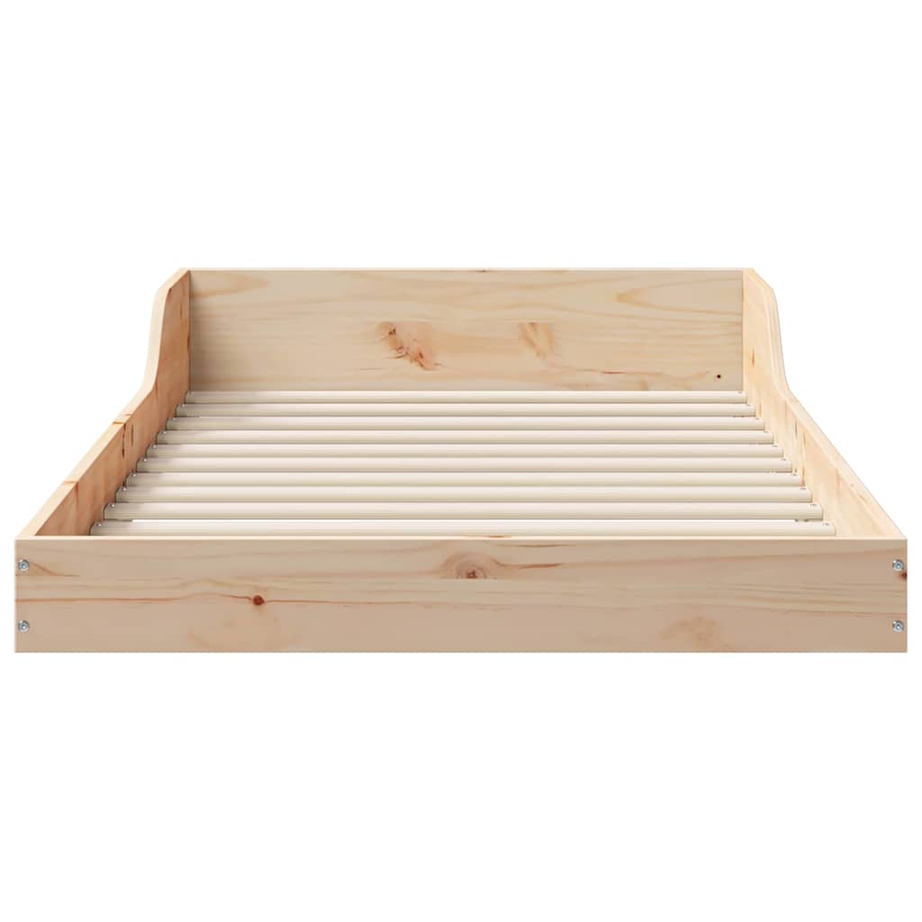 Bed Frame Brown 90 x 200 cm Solid pine wood