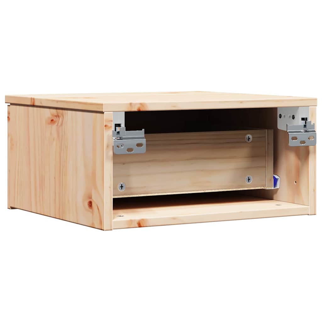 Bedside Table 2 pcs Brown 37 x 35 x 18.5 cm Solid pine wood