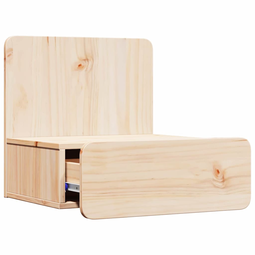 Bedside Table 2 pcs Brown 44 x 32.5 x 40 cm Solid pine wood