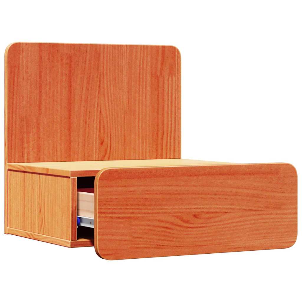 Bedside Table Wax brown 44 x 32.5 x 40 cm Solid pine wood