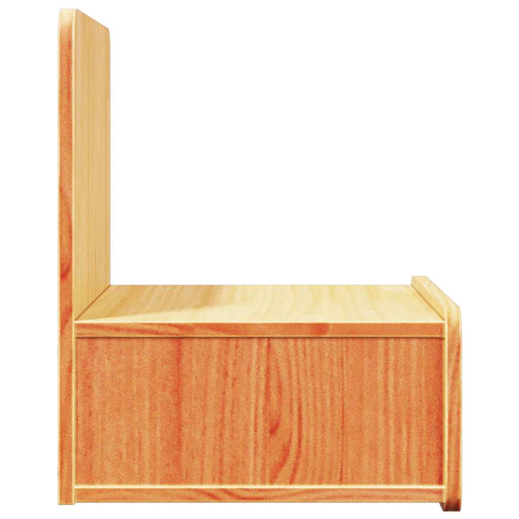 Bedside Table 2 pcs Wax brown 44 x 32.5 x 40 cm Solid pine wood