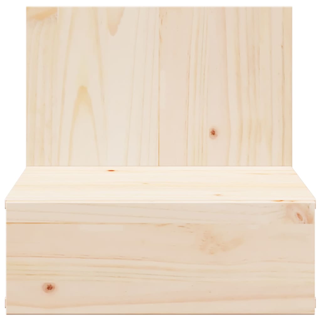 Bedside Table Brown 42 x 32.5 x 40 cm Solid pine wood