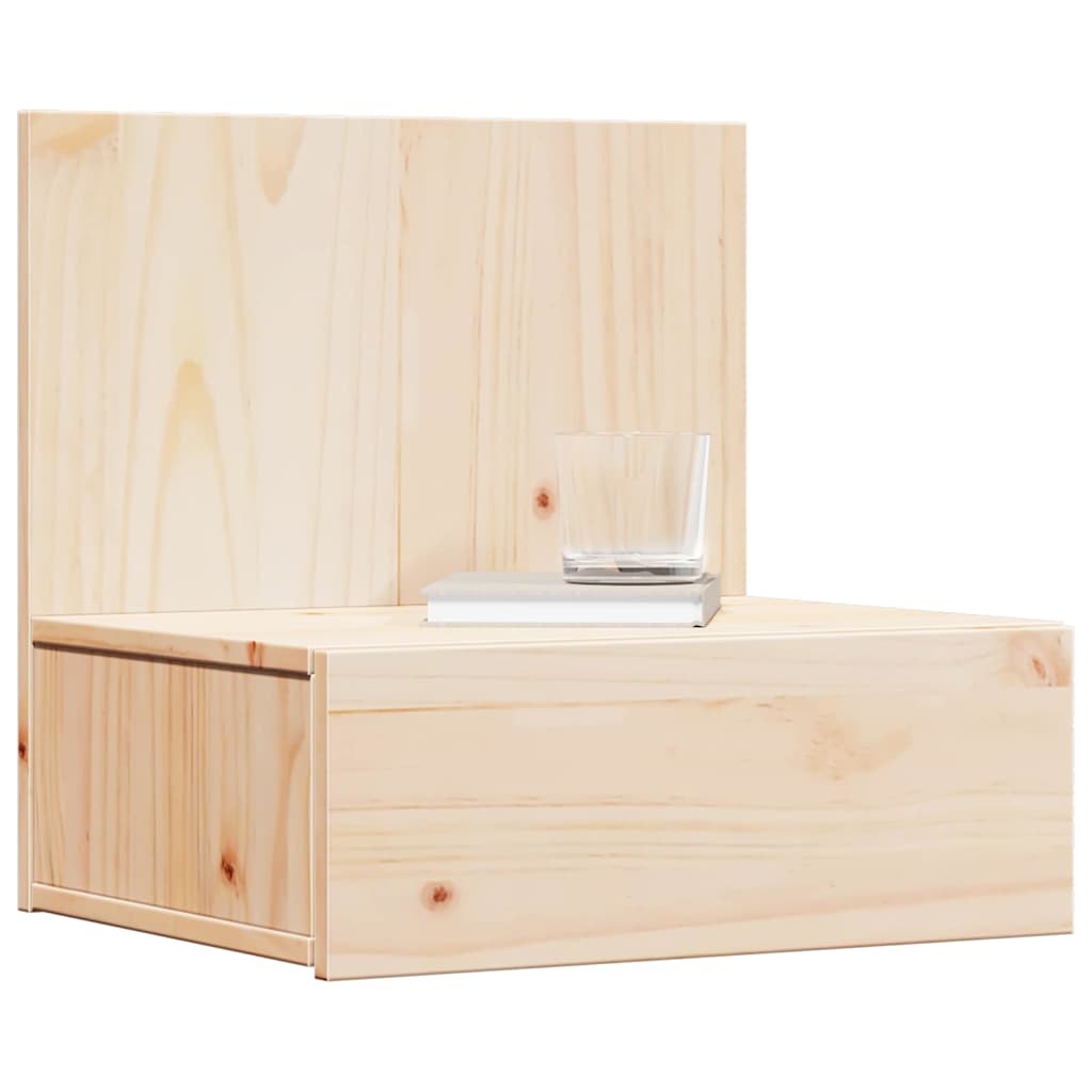 Bedside Table Brown 42 x 32.5 x 40 cm Solid pine wood