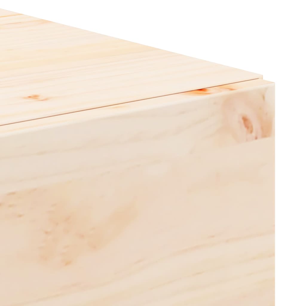 Bedside Table 2 pcs Brown 42 x 32.5 x 40 cm Solid pine wood